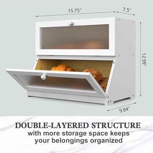Bread Box for Kitchen Countertop