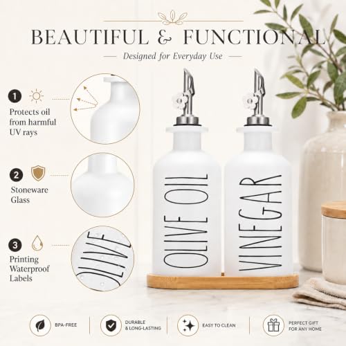 Premium Olive Oil Dispenser for Kitchen (2 Count)