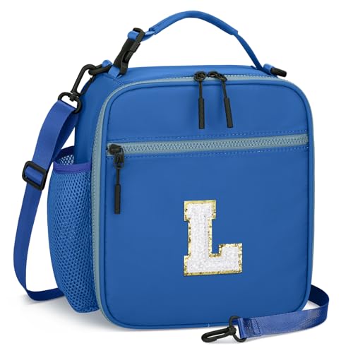 Lunch Box Kids Large Initial Insulated Lunch Bag for Girls