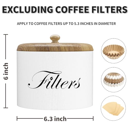 Wood Coffee Filter Holder with Lid