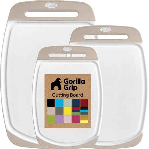BPA Free Reversible Kitchen Cutting Board (3 Count)