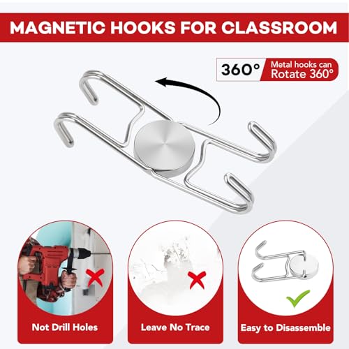 Magnetic Hooks for Cruise Cabins 80Lbs+ Heavy Duty Magnet Hook