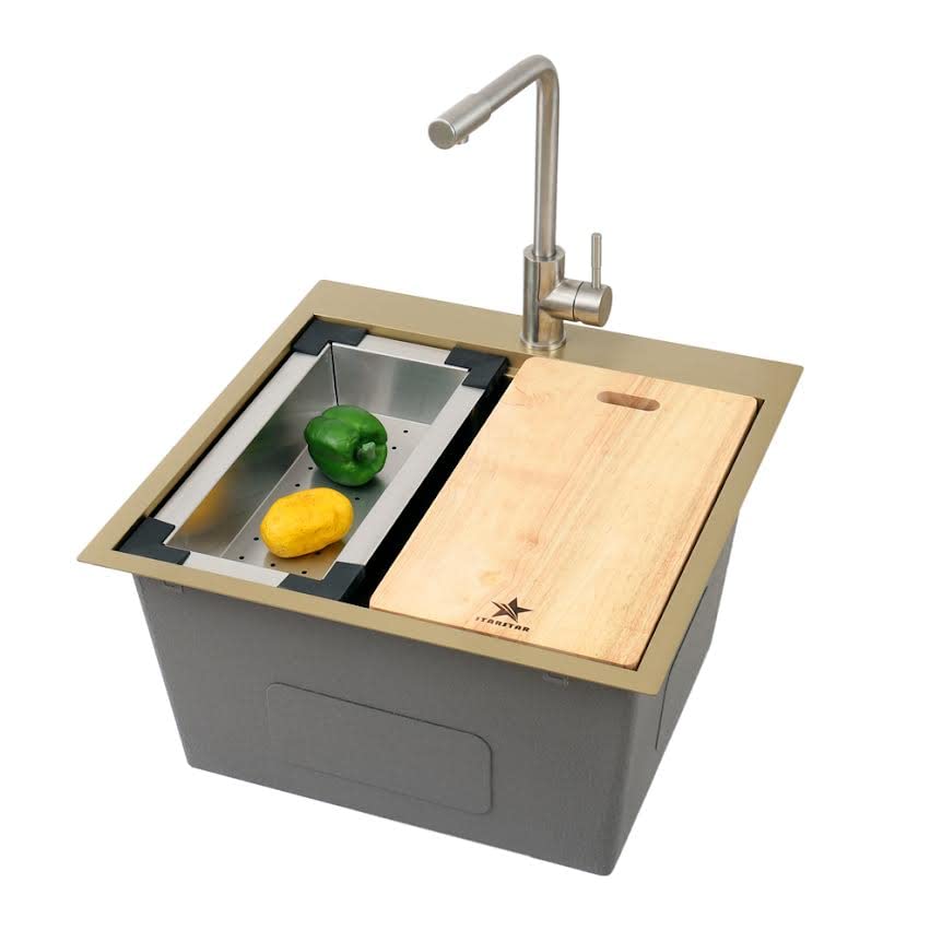 Stainless Steel Colander For Workstation Kitchen Sink