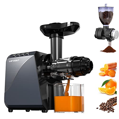Cold Press Slow Juicer with Electric Coffee Grinder for Ginger