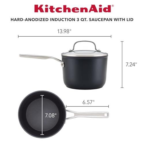 Hard Anodized Induction Nonstick Sauce Pan