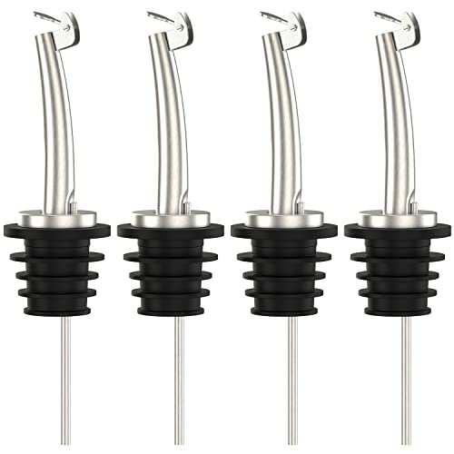4 Pcs Oil Spout Stainless Steel Pourers for About 3 (4 Count)