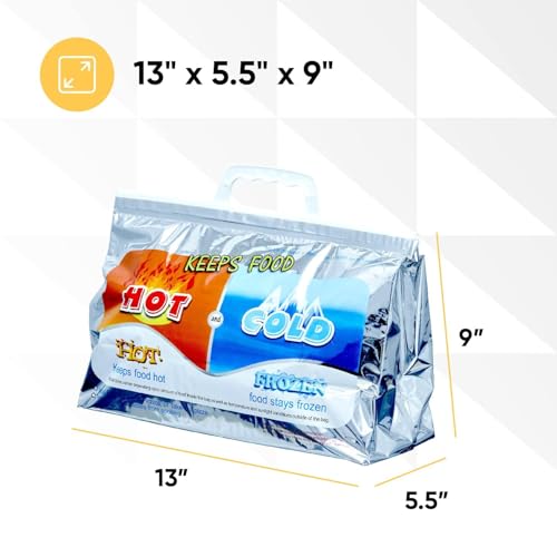 Hot and Cold Insulated Bags for Food Delivery