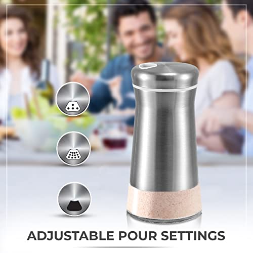 Salt Shaker or Pepper Shaker with Adjustable Pour Holes