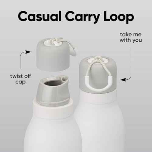 FreeSip Twist Stainless Steel Water Bottle 18 oz Sunny Daze