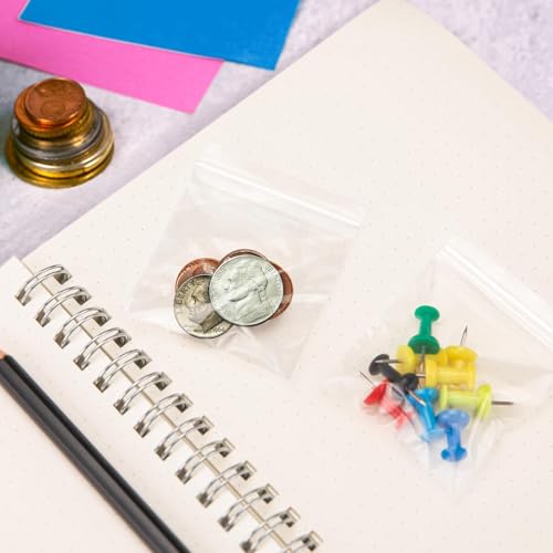 200Pcs 2" x 2" Plastic Zip Bags (200 Count)