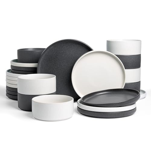 Star Stoneware Dinnerware Sets for 8 (24 Count)