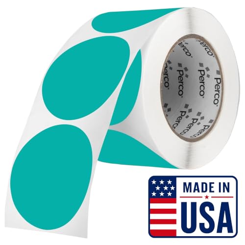 Teal Round Circle Dot Sticker 3