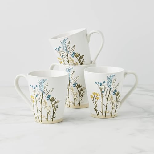Wildflowers Stoneware Mug Set for 4 (4 Count)