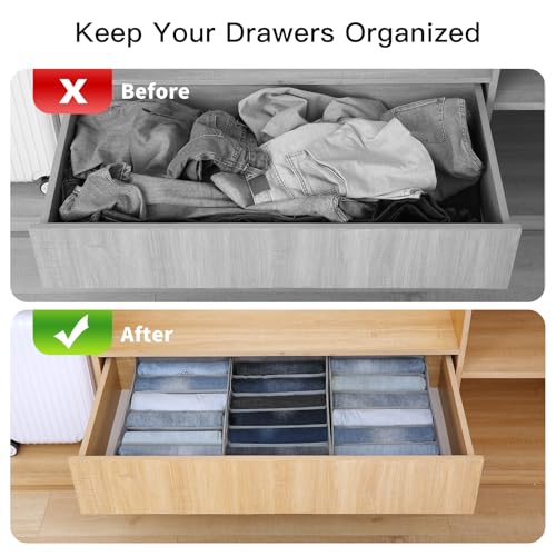 Jeans Pants Organizer for Closet (4 Count)