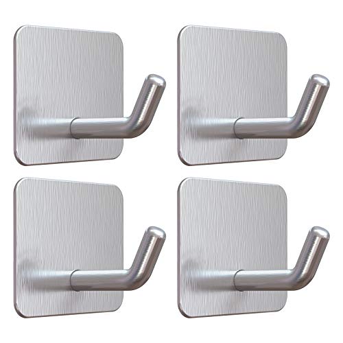 Adhesive Hooks for Shower Wall (4 Count)