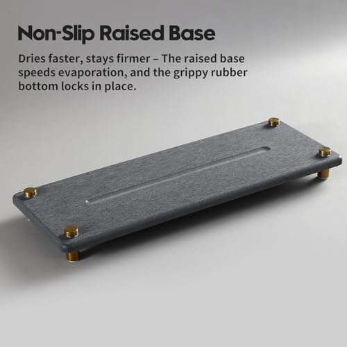 Kitchen Sink Caddy Water Absorbing Stone Drying Tray