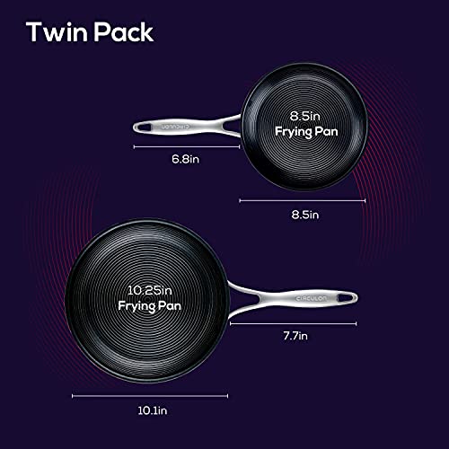 Clad Stainless Steel Frying Pans (2 Count)