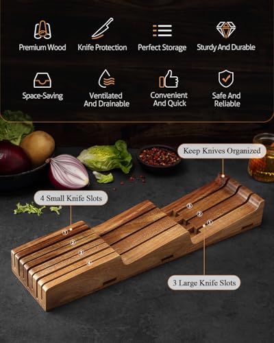In drawer Knife Block