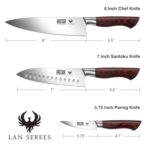 3PCS Kitchen Knife Set (3 Count)