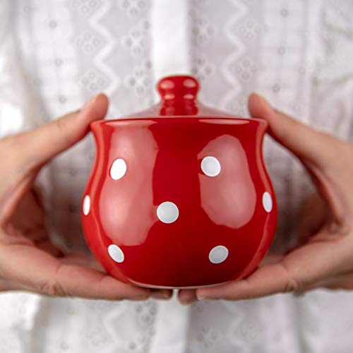 Ceramic Sugar Bowl with Lid