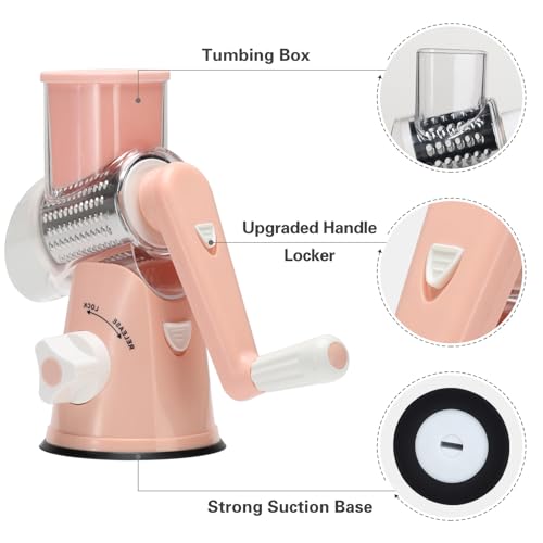 Rotary Cheese Grater Hand Crank Cheese Shredder for Fresh Cheese