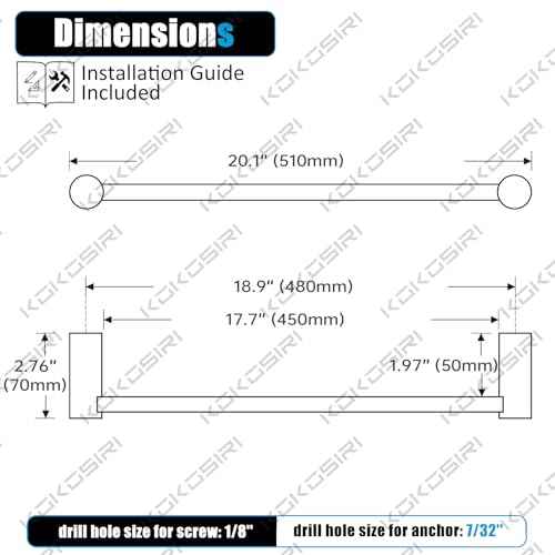 Bath Towel Bar 20