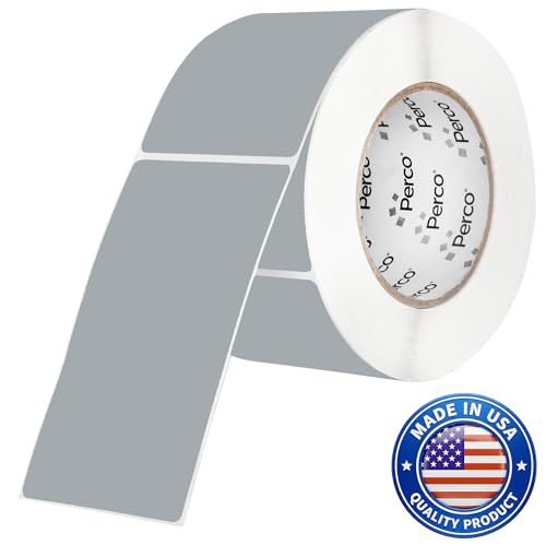 Grey 3x5 Inch Perforated Sticker Labels