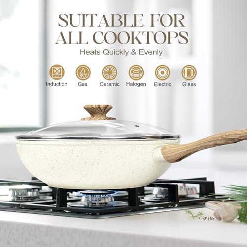 12 Inch Wok Pan with Lid