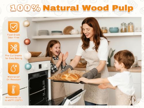 360 PCS Parchment Paper Baking Sheets (360 Count)