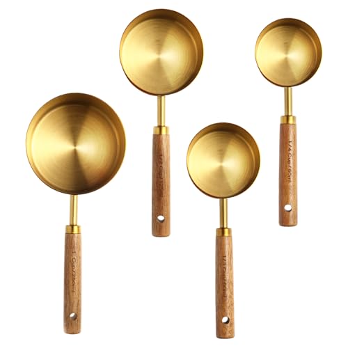 4 Piece Gold Measuring Cups Set (4 Count)