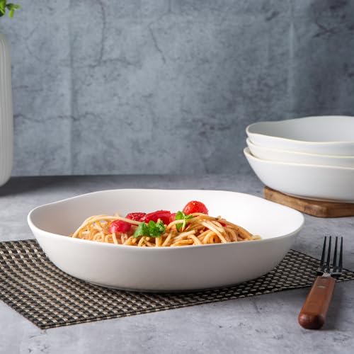 9.75'' Large Ceramic Pasta Bowls (6 Count)