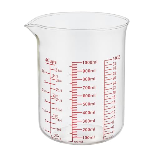Borosilicate Glass Measuring Cup with V