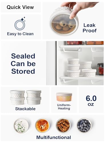 Ramekins Oven Safe with Lids