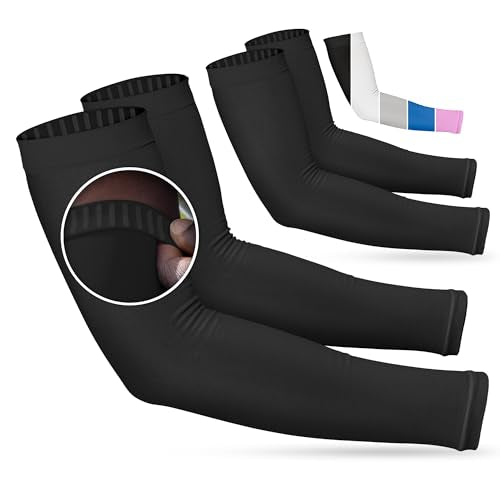 Non Slip Cooling Arm Sleeves for Men & Women