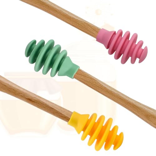 3 Pack Silicone Honey Dipper Sticks