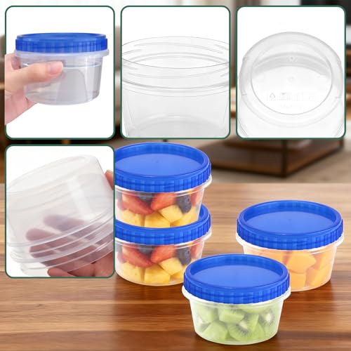 12 Pack Freezer Containers with Screw On Lids (12 Count)