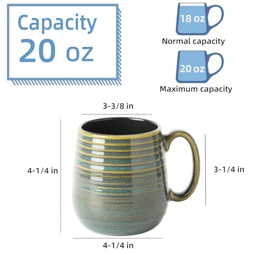 20 oz Large Coffee Mug for Women and Men