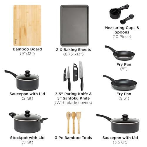 Easy Clean Ceramic Nonstick Cookware Set