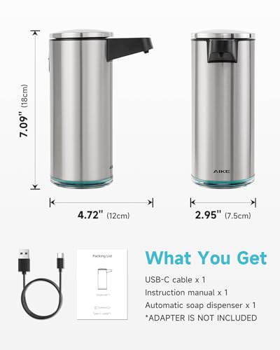 SensePro Automatic Soap Dispenser 12.8oz Spot Resist Stainless Finish