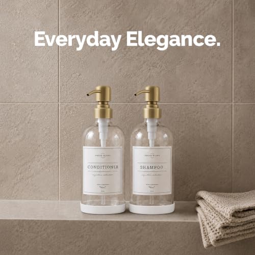 Clear Glass Soap Dispenser (2 Count)