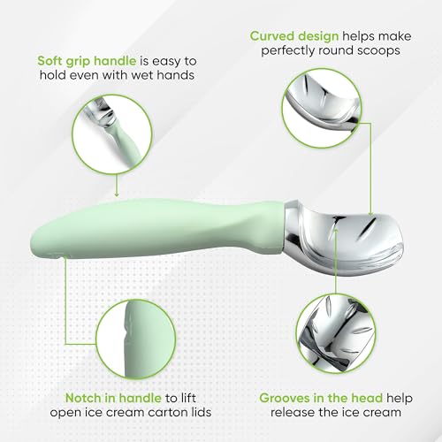 Heavy Duty Metal Ice Cream Scoop w