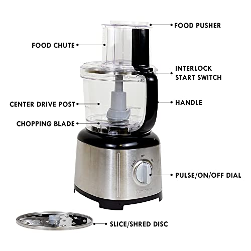 Kenmore 11 Cup Food Processor and Vegetable Chopper with Reversible Slicing