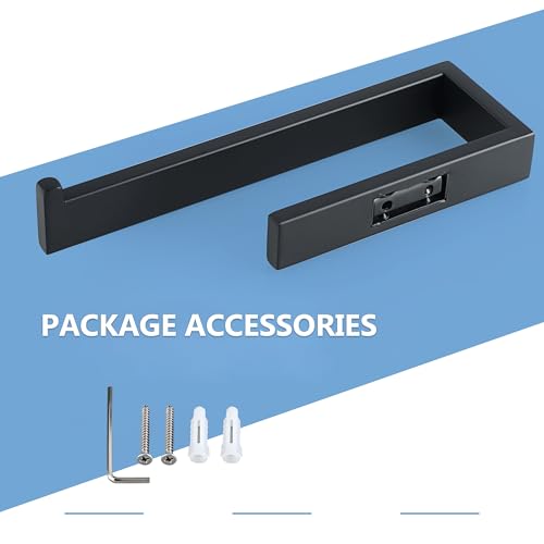 Matte Black Hand Towel Holder