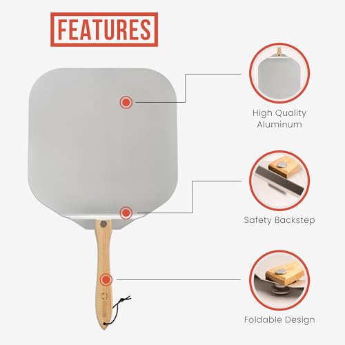 Aluminum Metal Pizza Peel 18 Inch