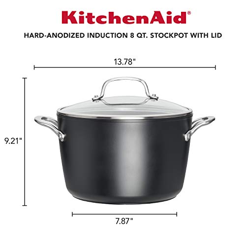 Hard Anodized Induction Nonstick Stock Pot with Lid