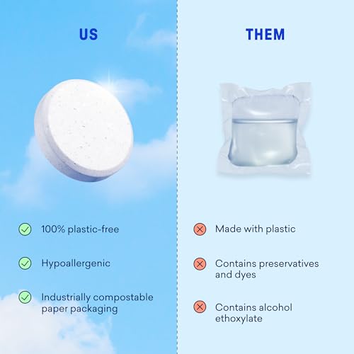 100% Plastic Free Laundry Detergent Tablets (60 Count)