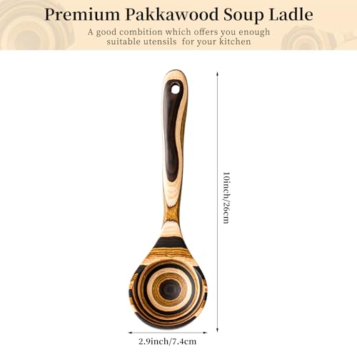 Pakkawood Deep Soup Ladles