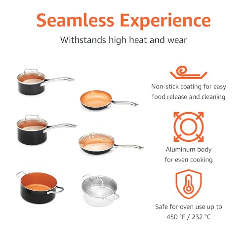 Ceramic Nonstick Cookware Set (10 Count)