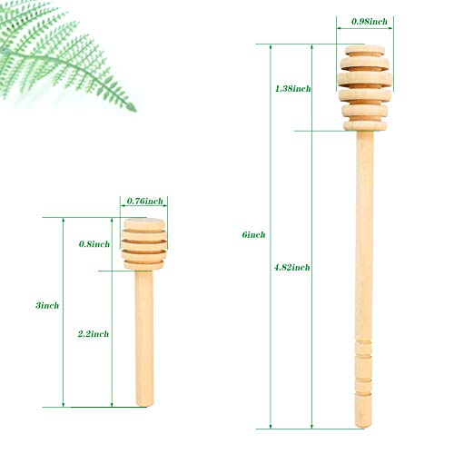 12 Pack Mini Wooden Honey Dipper Sticks (12 Count)