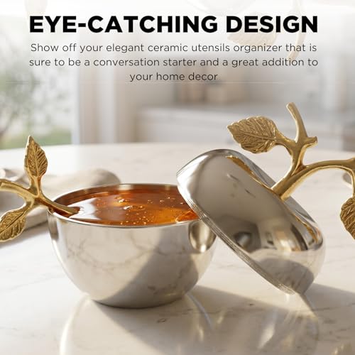 Silver Honey Jar Dish